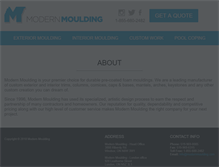 Tablet Screenshot of modernmoulding.com